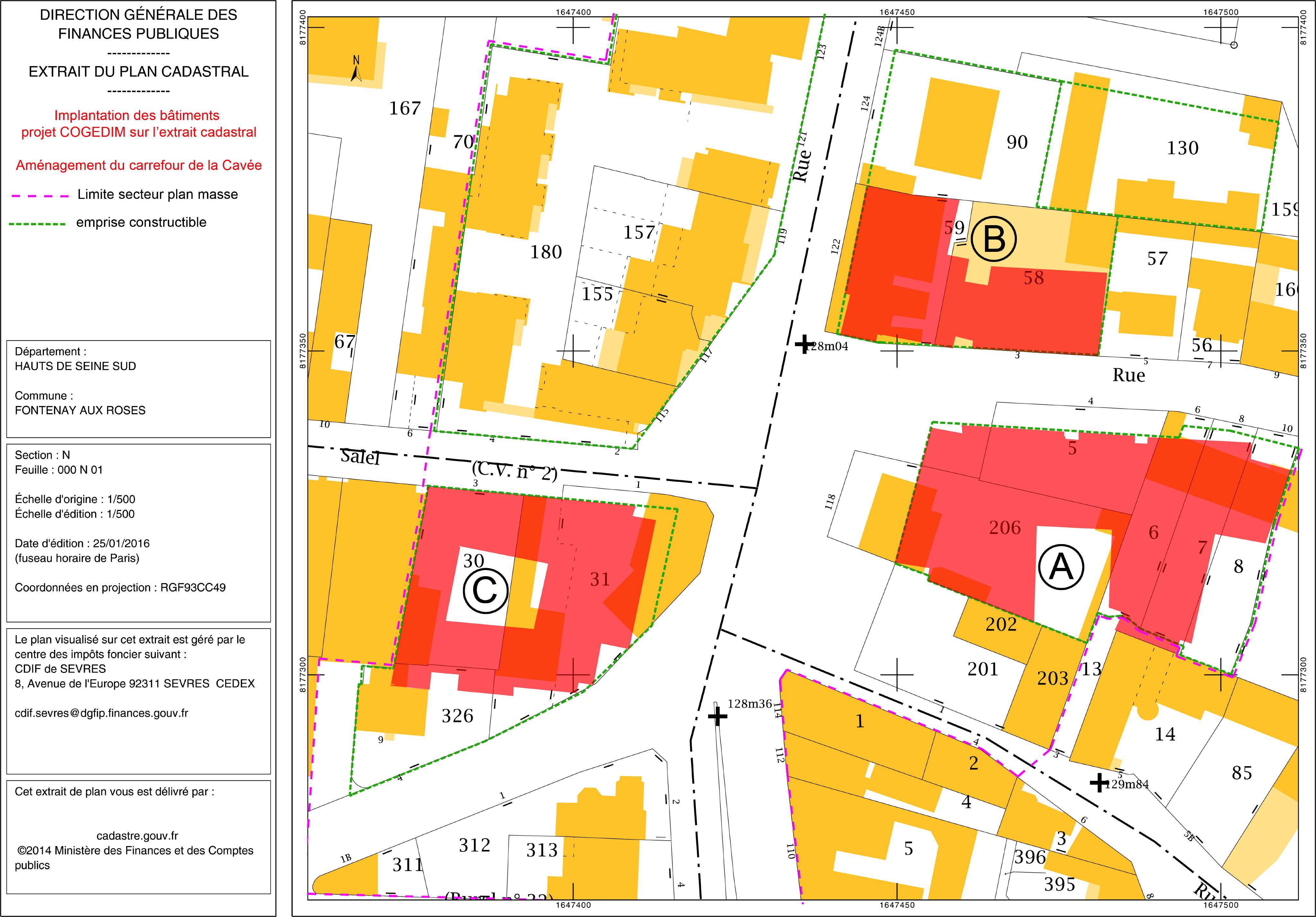 Plan cadastral la cavee